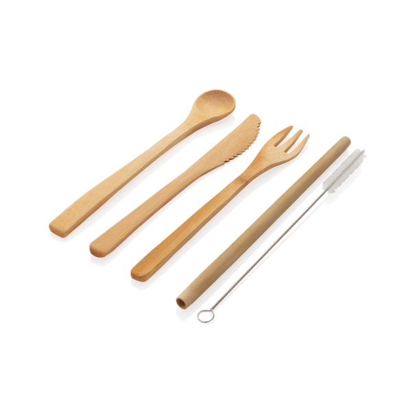 Многоразовый эко-набор столовых приборов Bamboo (Изображение 7)