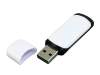 USB 2.0- флешка на 16 Гб с цветными вставками (белый/черный) 16Gb (Изображение 2)