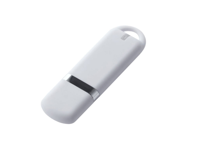 USB 3.0- флешка на 64 Гб, soft-touch (белый) 64Gb (Изображение 1)