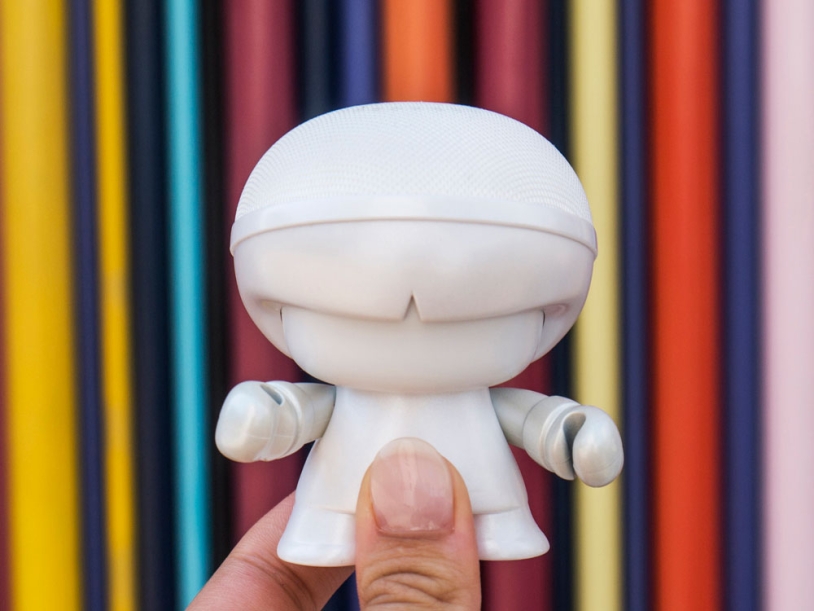 Портативная колонка Bluetooth mini Xboy Metallic (белый)  (Изображение 2)