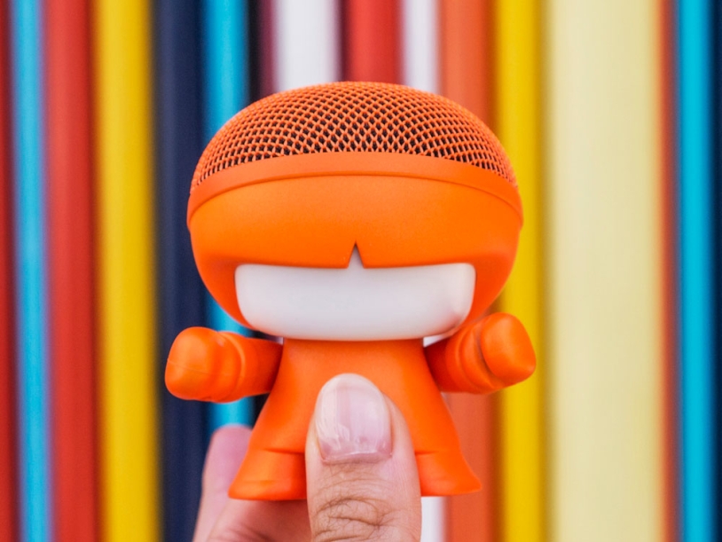 Портативная колонка Bluetooth mini Xboy Metallic (оранжевый)  (Изображение 3)