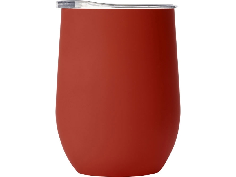 Термокружка Vacuum mug C1, soft touch, 370 мл (красный)  (Изображение 3)