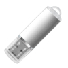 USB flash-карта "Assorti" (8Гб), серебристая, 5,8х1,7х0,8 см, металл (Изображение 1)