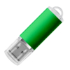 USB flash-карта "Assorti" (16Гб), зеленая, 5,8х1,7х0,8 см, металл (Изображение 1)