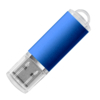 USB flash-карта "Assorti" (16Гб), синяя, 5,8х1,7х0,8 см, металл (Изображение 1)