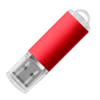 USB flash-карта "Assorti" (16Гб), красная, 5,8х1,7х0,8 см, металл (Изображение 1)