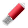 USB flash-карта "Assorti" (16Гб), красная, 5,8х1,7х0,8 см, металл (Изображение 1)