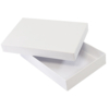Коробка подарочная,  белый, 16х24х4  см,  кашированный картон, тиснение, конструкция крышка-дно (Изображение 1)