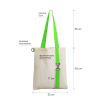 Шоппер Superbag с ремувкой 4sb (неокрашенный с салатовым) (Изображение 3)