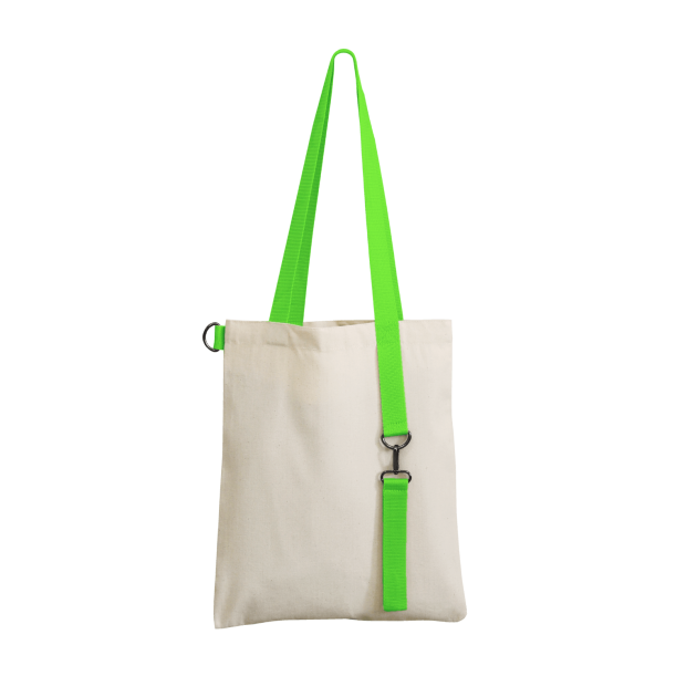 Шоппер Superbag с ремувкой 4sb (неокрашенный с салатовым) (Изображение 1)