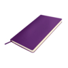 Бизнес-блокнот SMARTI, A5, фиолетовый, мягкая обложка, в клетку (Изображение 1)
