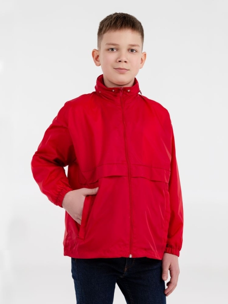Ветровка детская Surf Kids, красная, на рост 117-128 см (7-8 лет) (Изображение 5)
