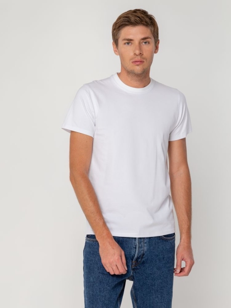 Футболка мужская T-bolka Stretch, белая, размер 3XL (Изображение 5)