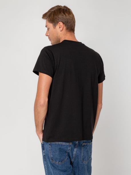 Футболка мужская T-bolka Stretch, черная, размер 3XL (Изображение 6)