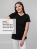 Футболка женская T-bolka Stretch Lady, черная, размер XXL (Изображение 4)