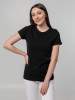 Футболка женская T-bolka Stretch Lady, черная, размер XXL (Изображение 5)