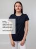 Футболка женская T-bolka Stretch Lady, темно-синяя (navy), размер S (Изображение 4)