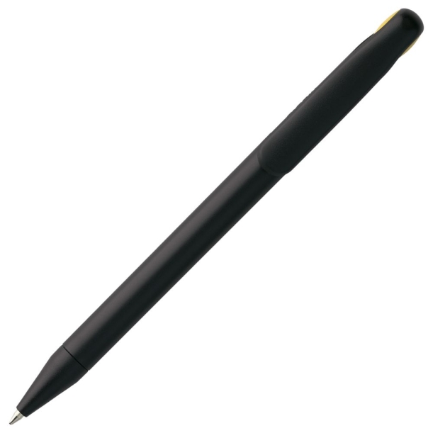 Ручка шариковая Prodir DS1 TMM Dot, черная с желтым (Изображение 4)