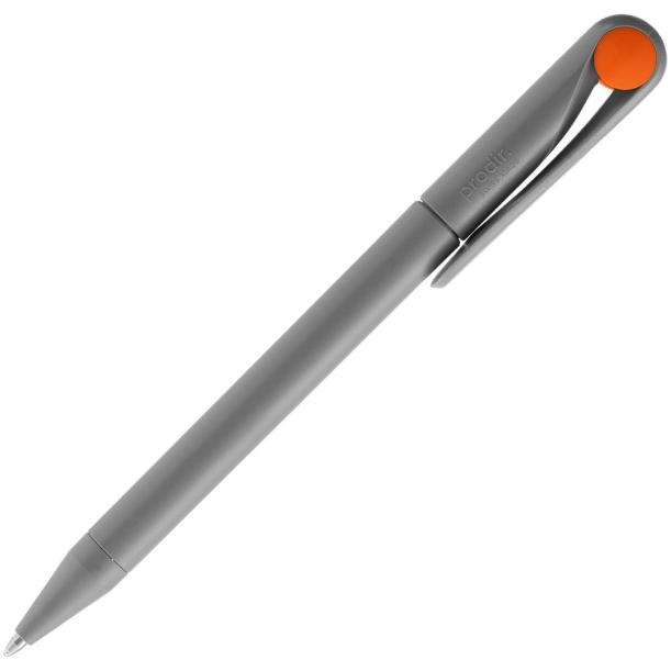Ручка шариковая Prodir DS1 TMM Dot, серая с оранжевым (Изображение 3)