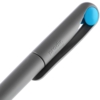 Ручка шариковая Prodir DS1 TMM Dot, серая с голубым (Изображение 6)