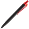 Ручка шариковая Prodir QS01 PRT-P Soft Touch, черная с красным (Изображение 3)