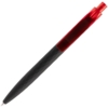 Ручка шариковая Prodir QS01 PRT-P Soft Touch, черная с красным (Изображение 4)