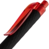Ручка шариковая Prodir QS01 PRT-P Soft Touch, черная с красным (Изображение 5)