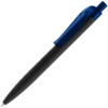 Ручка шариковая Prodir QS01 PRT-P Soft Touch, черная с синим (Изображение 1)