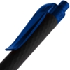 Ручка шариковая Prodir QS01 PRT-P Soft Touch, черная с синим (Изображение 5)