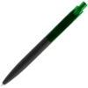 Ручка шариковая Prodir QS01 PRT-P Soft Touch, черная с зеленым (Изображение 4)