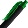 Ручка шариковая Prodir QS01 PRT-P Soft Touch, черная с зеленым (Изображение 5)