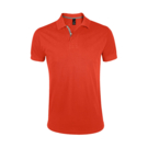 Рубашка поло мужская &quot;Portland Men&quot; оранжевый, серый_S, 100% х/б, 200г/м2