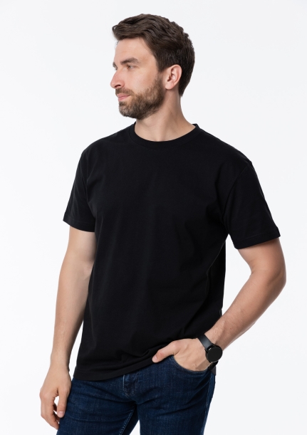 Футболка унисекс хлопок 140, 52B (Чёрный) XXXXL (Изображение 7)