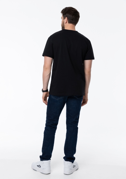 Футболка унисекс хлопок 140, 52B (Чёрный) XXXXL (Изображение 8)