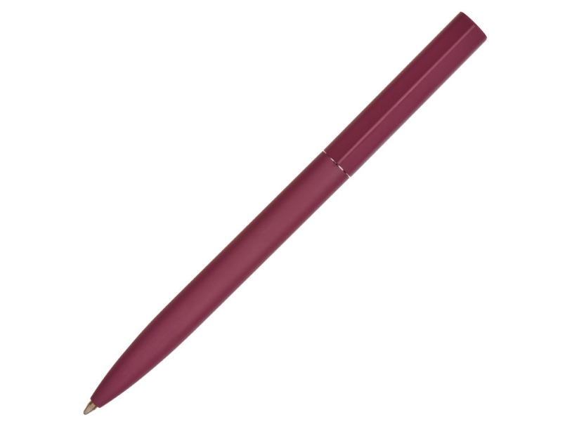 Ручка металлическая шариковая Minimalist, софт-тач (бургунди)  (Изображение 1)