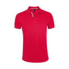 Рубашка поло мужская &quot;Portland Men&quot; красный, серый_S, 100% х/б, 200г/м2