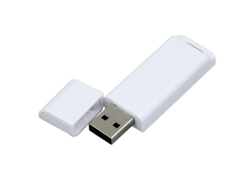 USB 3.0- флешка на 128 Гб с оригинальным двухцветным корпусом (белый) 128Gb (Изображение 2)