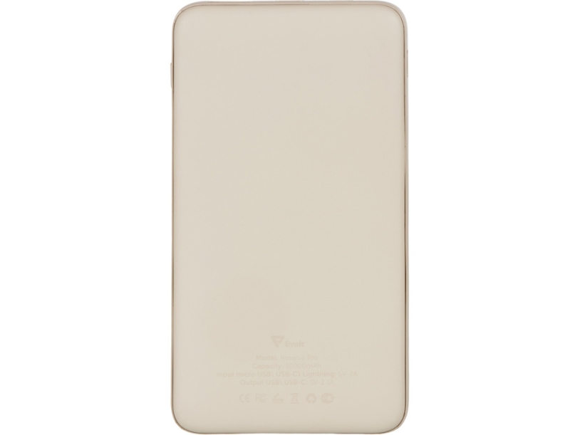 Внешний аккумулятор Reserve Pro,10 000 mAh (бежевый)  (Изображение 4)