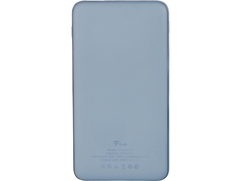 Внешний аккумулятор Reserve Pro,10 000 mAh (антрацит)  (Изображение 3)
