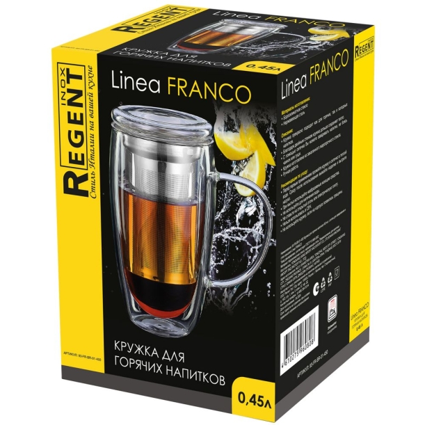 Кружка с ситом для заваривания Linea Franco (Изображение 5)