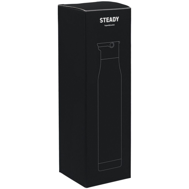Термобутылка Steady, синяя (Изображение 7)