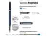 Ручка металлическая шариковая Venezia Pragmatico софт-тач (синий)  (Изображение 3)