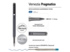 Ручка металлическая шариковая Venezia Pragmatico софт-тач (серый)  (Изображение 3)