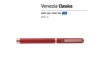 Ручка металлическая шариковая Venezia Classico (красный)  (Изображение 2)
