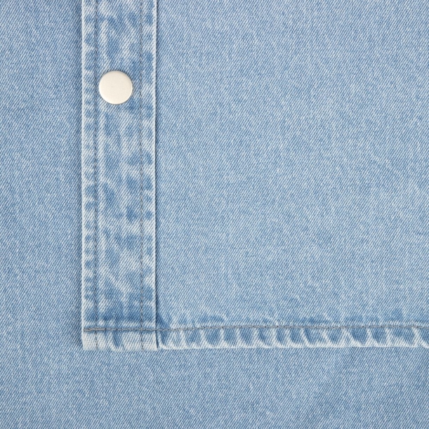 Куртка джинсовая O3, голубая, размер 3XL/4XL (Изображение 7)