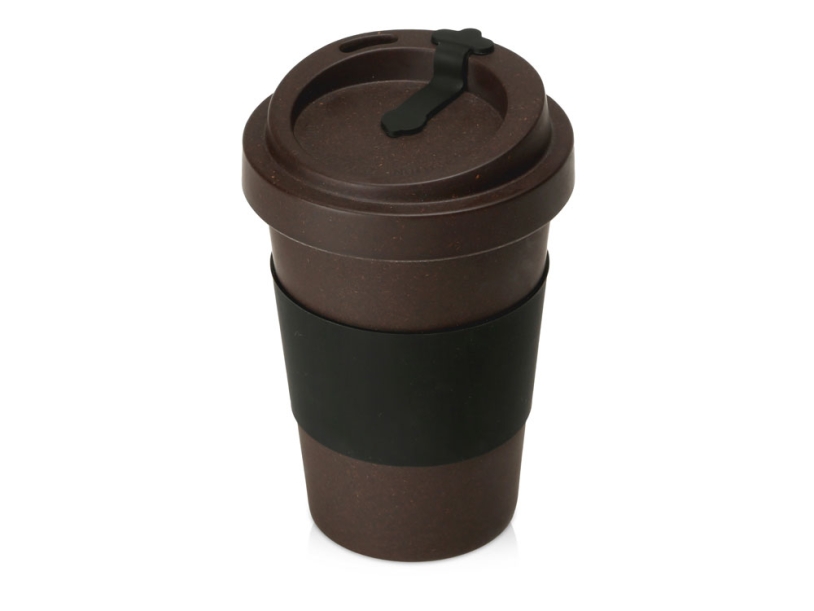 Стакан из кофе с силиконовой манжетой Latte, (Изображение 2)