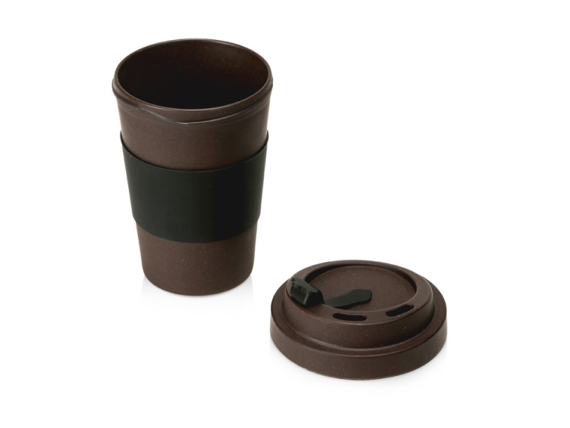 Стакан из кофе с силиконовой манжетой Latte, (Изображение 3)