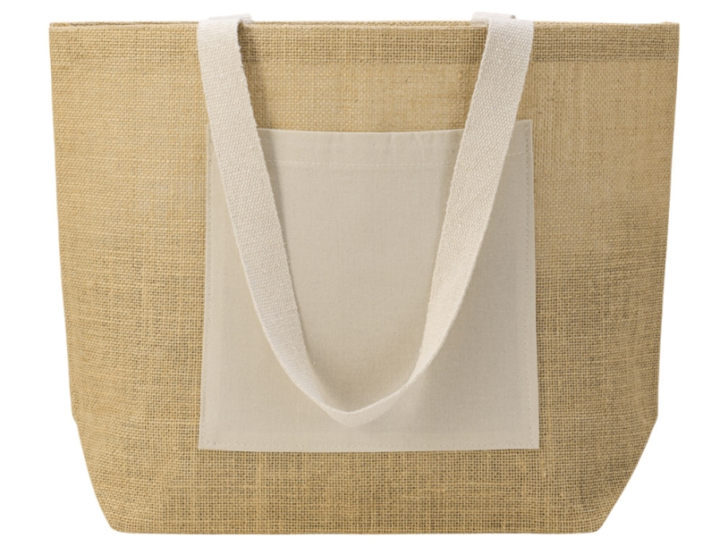 Сумка Jute джутовая с широким дном (Изображение 5)
