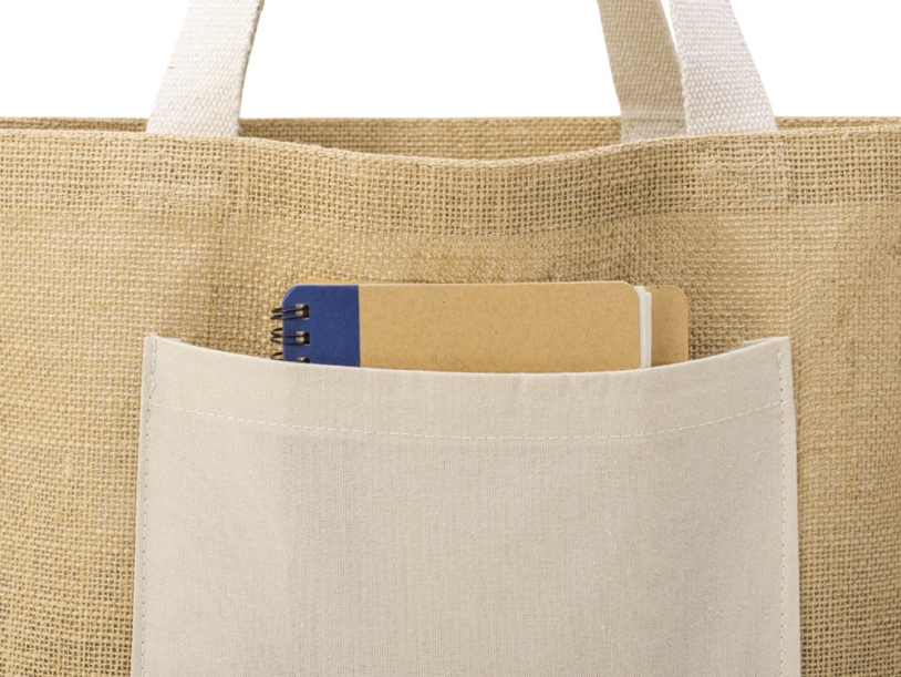 Сумка Jute джутовая с широким дном (Изображение 9)
