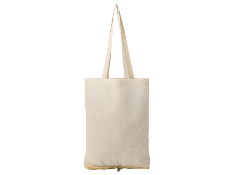 Складная сумка Jute из джута и хлопка, натуральный (Изображение 4)